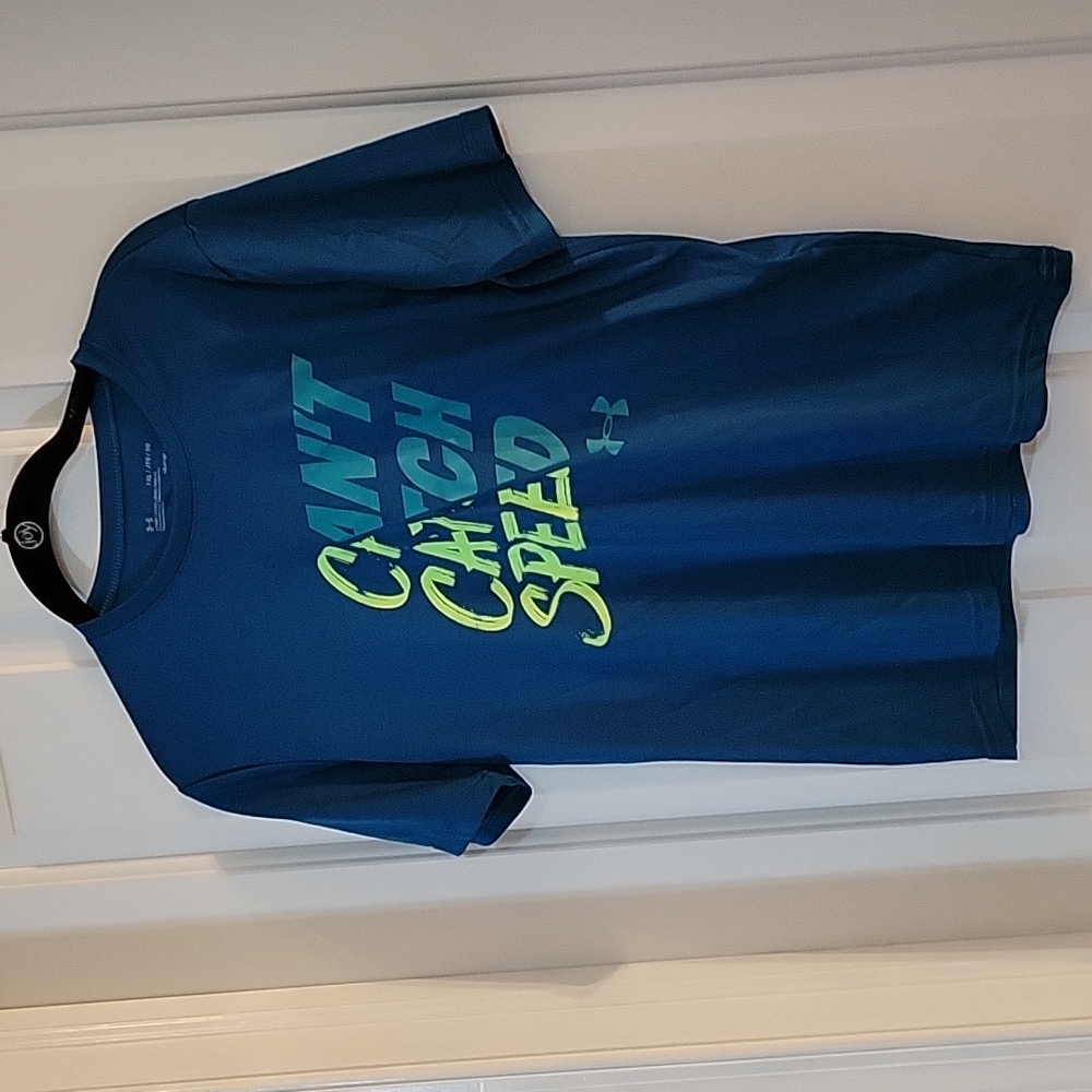 Under Armour teal can't catch speed tee xl